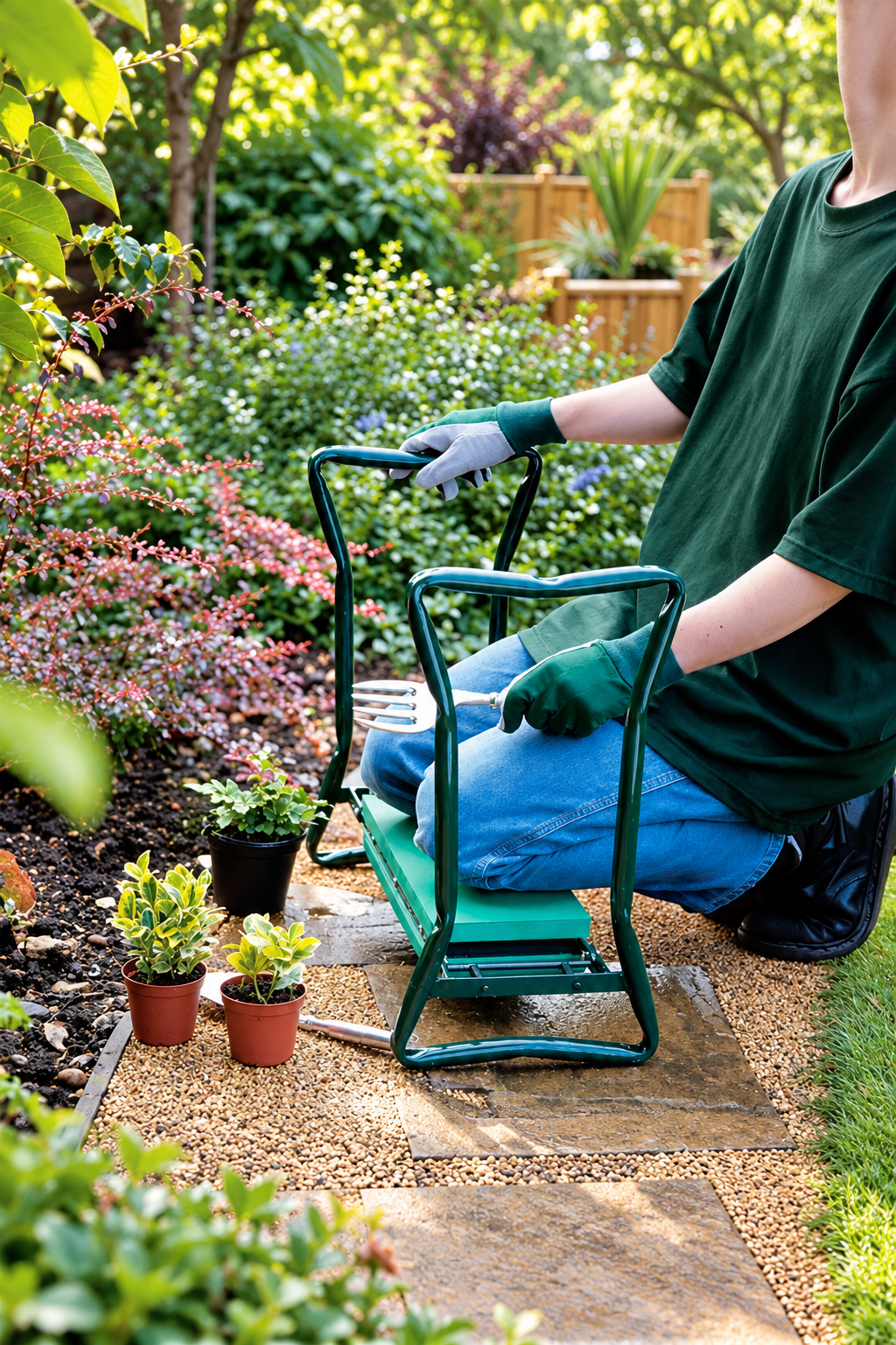 Kneeler For The Garden