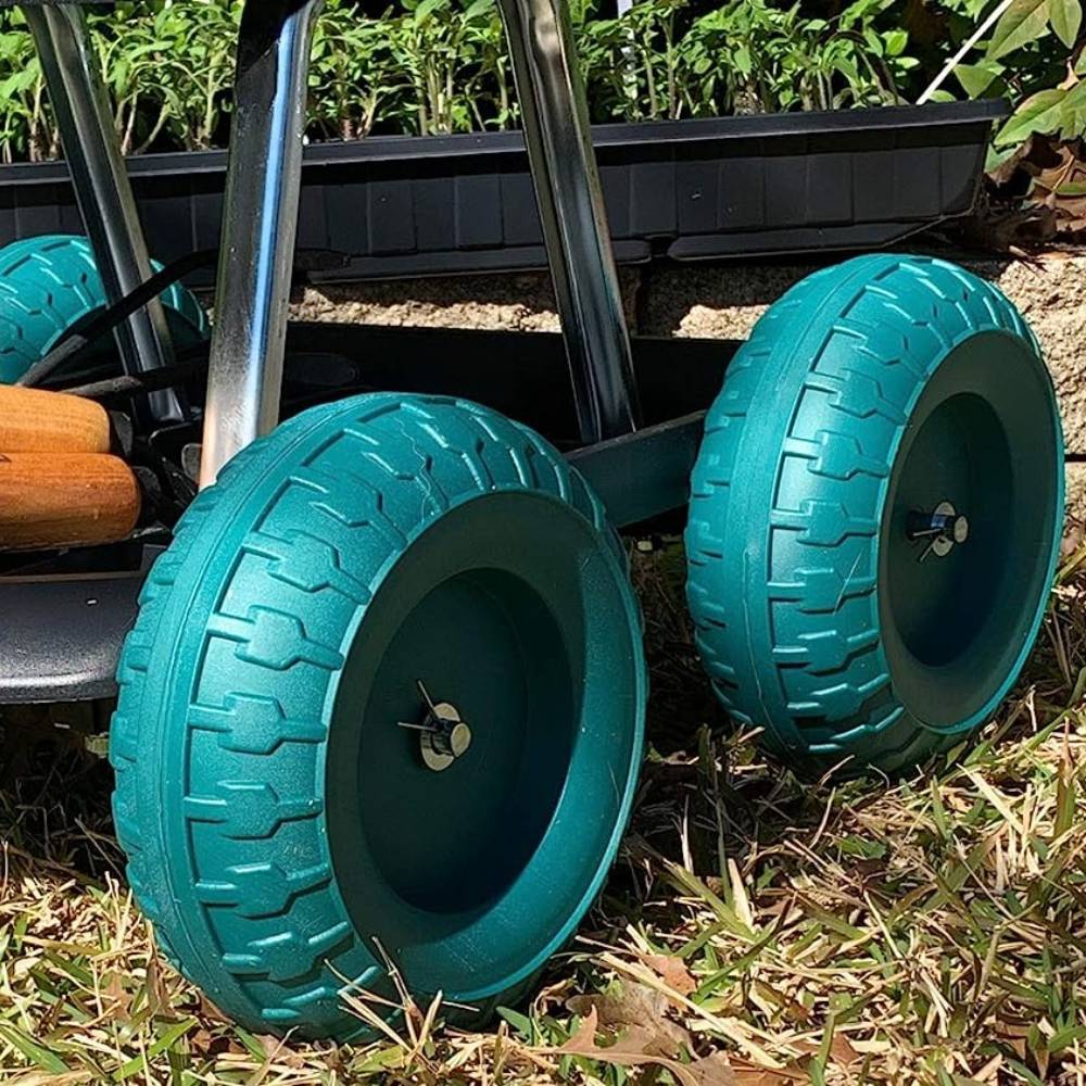 Garden Work Stool With Wheels: image 5