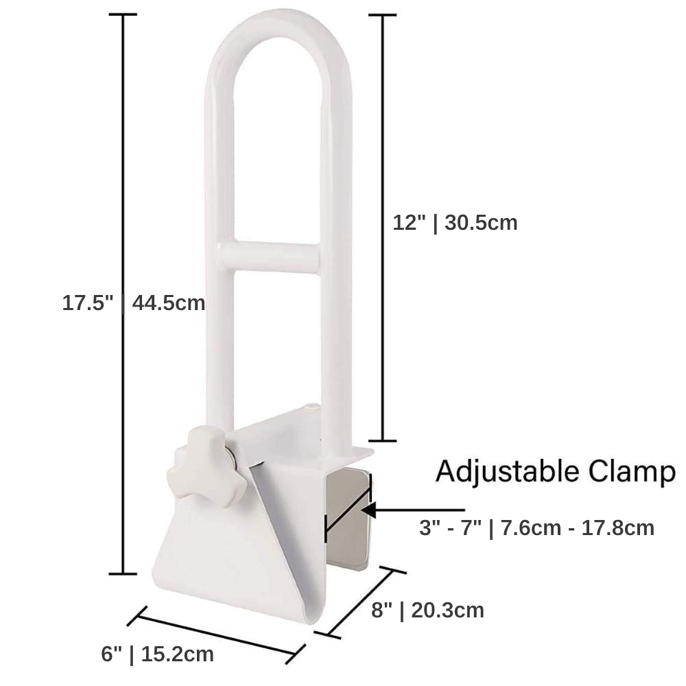 Adjustable Bathtub Safety Rail